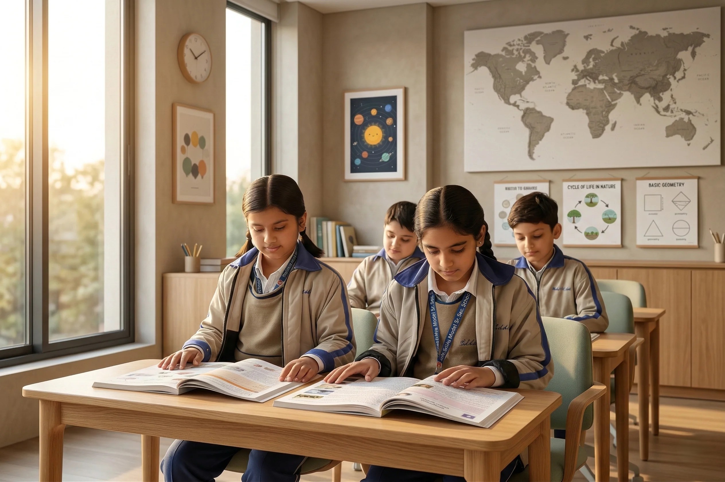 Campus life smart classrooms The Taksh Shila School Faridabad CBSE