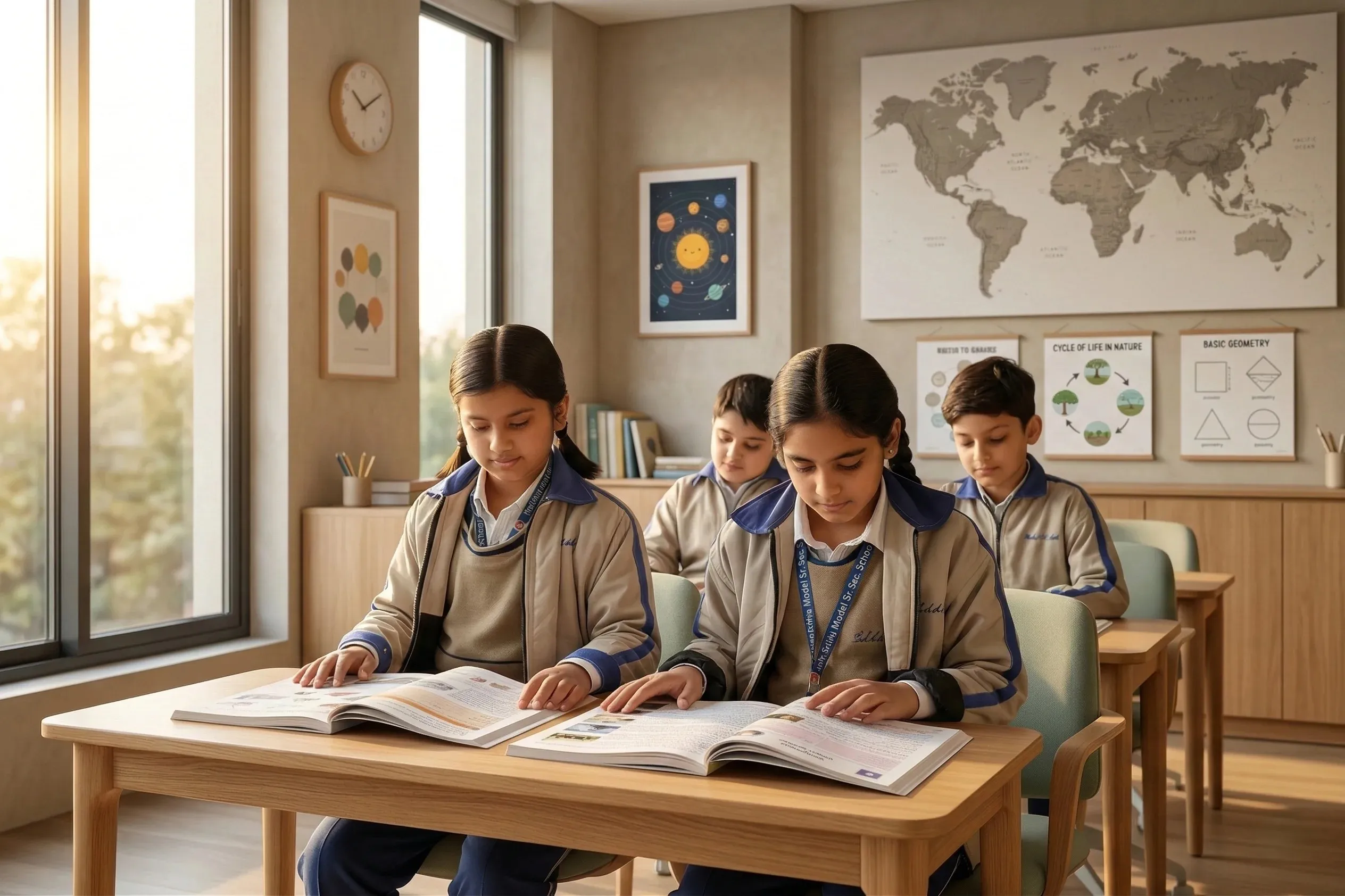 Campus life smart classrooms The Taksh Shila School Faridabad CBSE