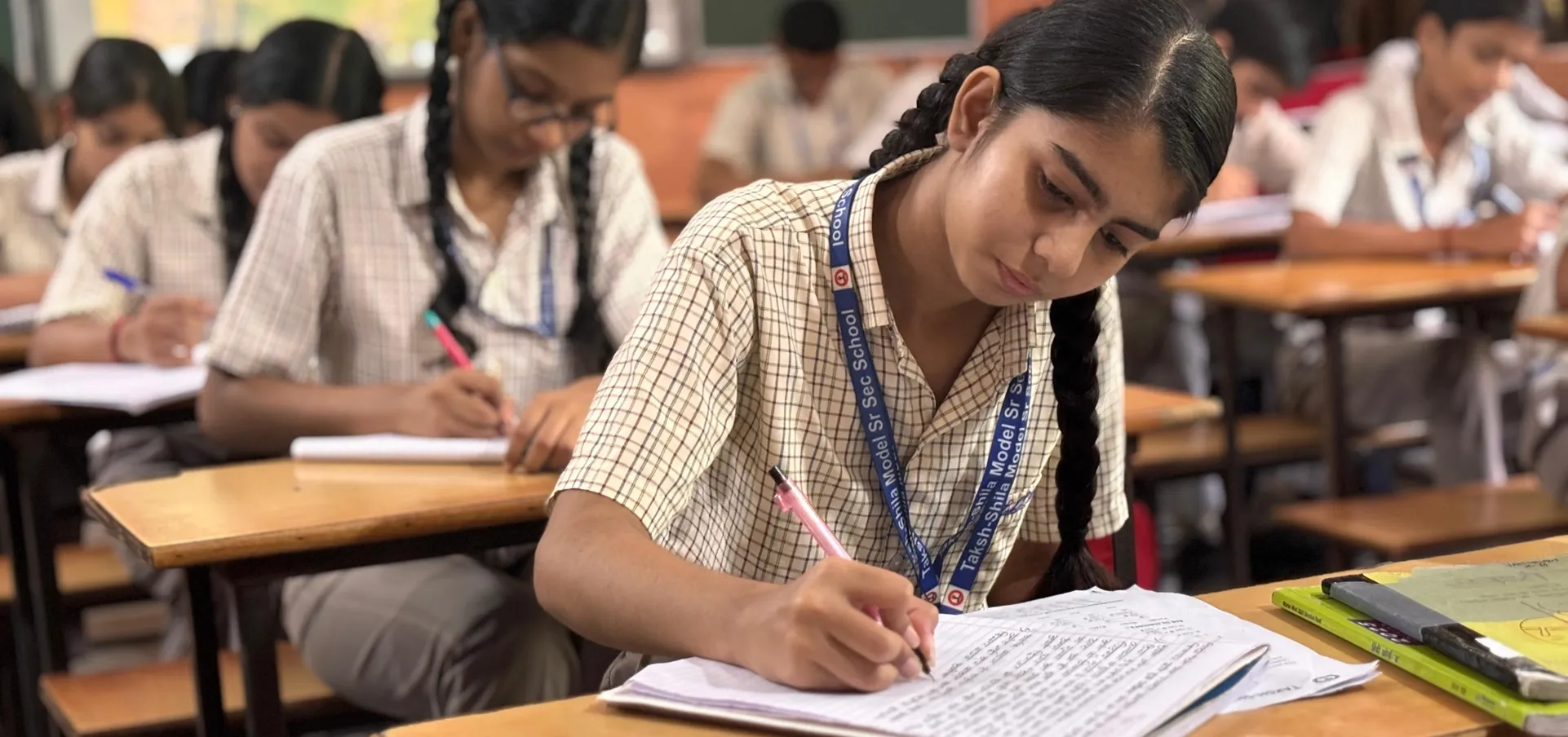 Primary school smart classroom students Taksh Shila School Faridabad