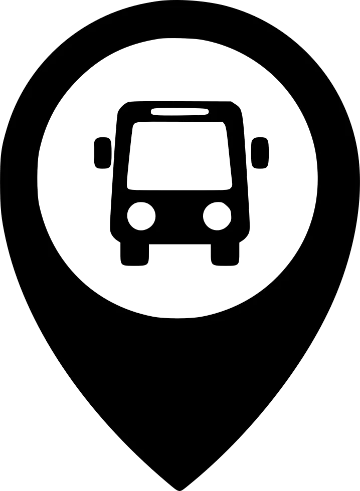 Yellow school bus with GPS antenna and safety sensors