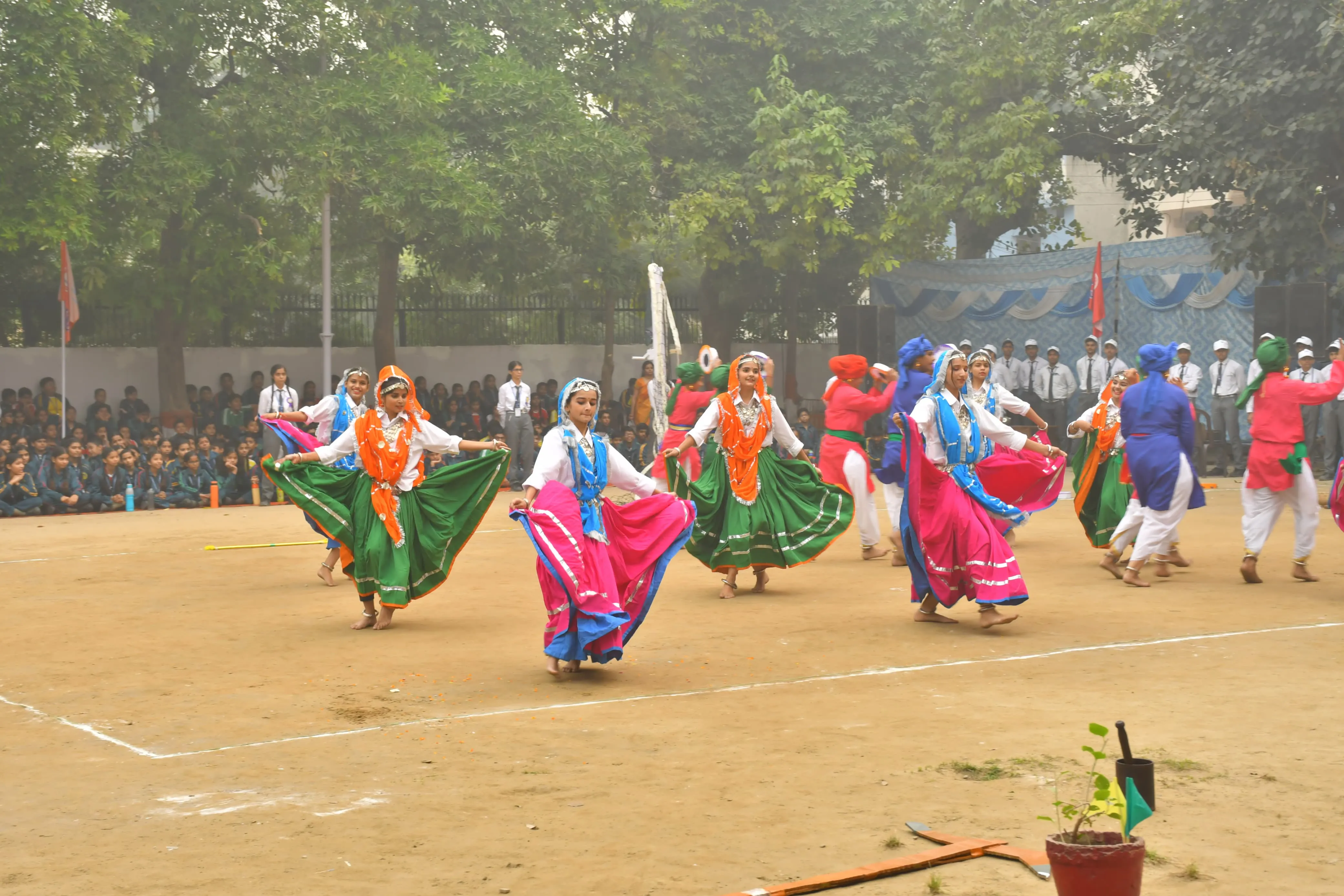 Dance club students The Taksh Shila School Faridabad extracurricular activity