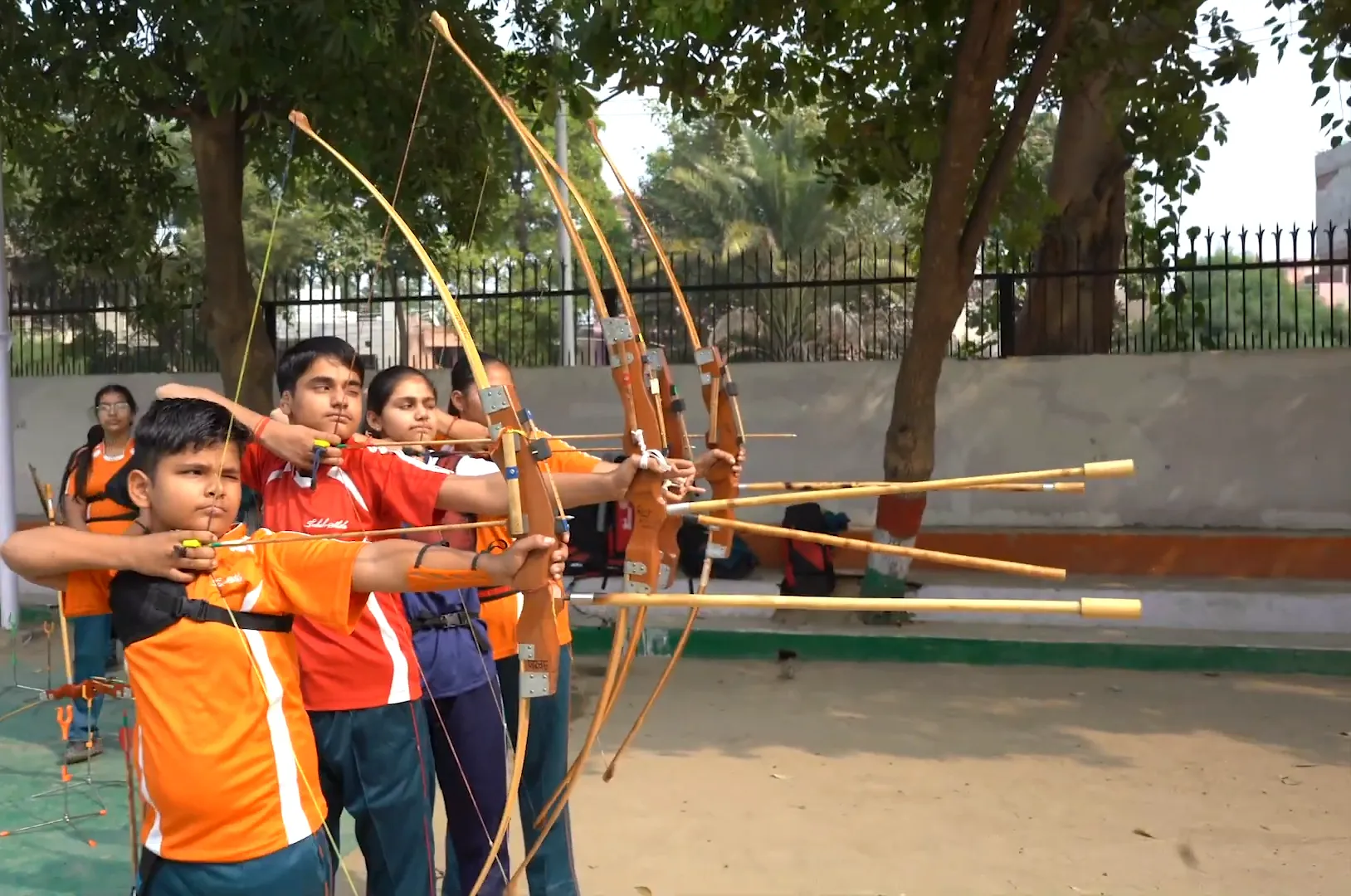 Archery sports The Taksh Shila School Faridabad student activity
