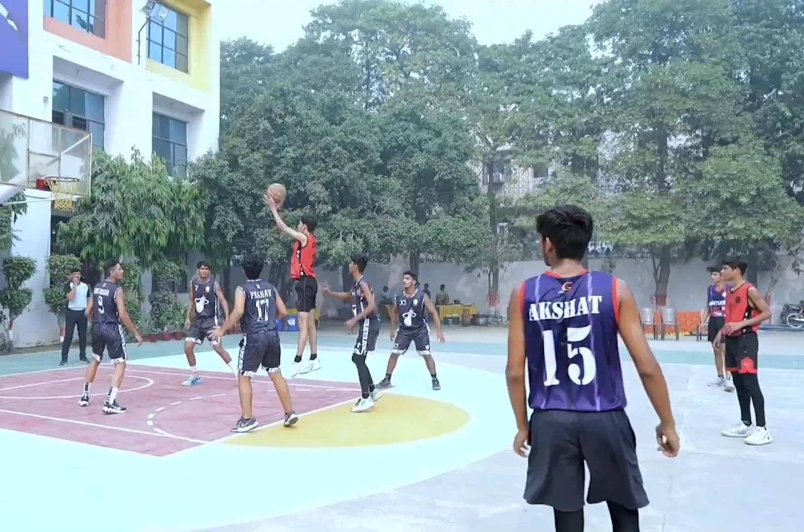 Basketball sports The Taksh Shila School Faridabad students